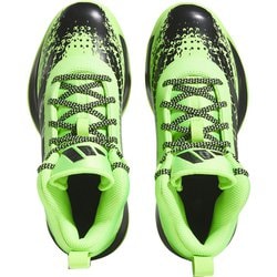 中古 adidas バスケットボールシューズ 24.5 グリーン/ブラック adidas アディダス バスケットシューズ ジュニア Cross Em Up 5