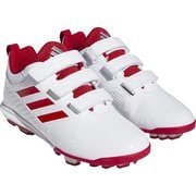 スタビル 5ポイント ロー AC ベースボール スパイク STABILE 5 POINT LOW AC BASEBALL CLEATS GW1954 フットウェアホワイト/チームパワーレッド/シルバーメタリック 22cm [野球シューズ キッズ]