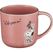 PEANUTS (ピーナッツ) スヌーピー マグカップ 大きめ 約350ml シーズン レッド SN611-11