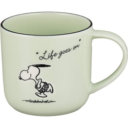 PEANUTS （ピーナッツ） スヌーピー マグカップ 大きめ 約350ml シーズン グリーン SN612-11