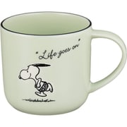 PEANUTS (ピーナッツ) スヌーピー マグカップ 大きめ 約350ml シーズン グリーン SN612-11