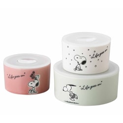 PEANUTS （ピーナッツ） スヌーピー レンジパック キャニスター 保存容器 （M・S） 3点セット シーズン SN610-82-3