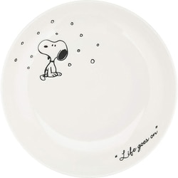 PEANUTS （ピーナッツ） スヌーピー パスタ皿 プレート 約21cm シーズン ホワイト SN614-355
