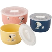 PEANUTS (ピーナッツ) more SNOOPY レンジパック キャニスター 保存容器 (M・S) 3点セット SN840-82-3