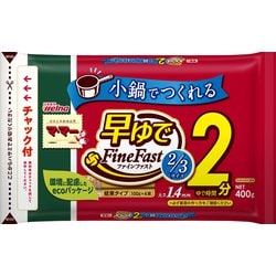 マ・マー 早ゆでスパゲティ FineFast2/3サイズ 1.4mm チャック付 結束タイプ 400g