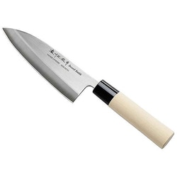 和包丁 出刃包丁 155mm ステンレス 白木柄 左利き用 ＃804-219