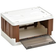 ONOD0115PLBRN [Asoby 上蓋ロック折りたたみBOX （47L） ブラウン]