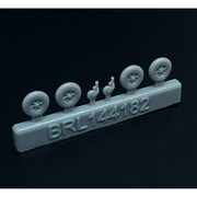 BRL144182 1/144 Bf109A～F用 ホイールセット（2セット入り） [ディテールアップパーツ]