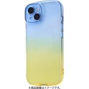 IN-P40TC12/AYM [iPhone 14用 耐衝撃 TPUソフトケース グラデーション GREA/ブルー/イエロー]