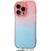 IN-P37TC12/RAM [iPhone 14 Pro用 耐衝撃 TPUソフトケース グラデーション GREA/レッド/ブルー]