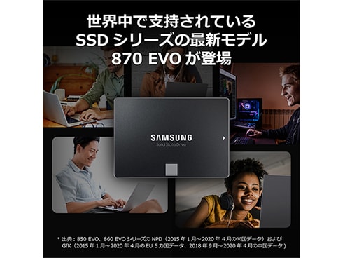 ヨドバシ.com - SAMSUNG サムスン 内蔵SSD 870 EVO ベーシックキット 1TB 2.5インチ SATA 3 MZ-77E1T0B/IT  通販【全品無料配達】