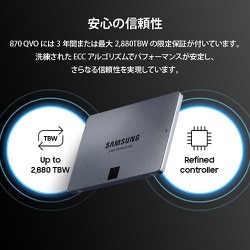 Samsung SSD 870 QVOシリーズ 4.0TB MZ-77Q4T0B