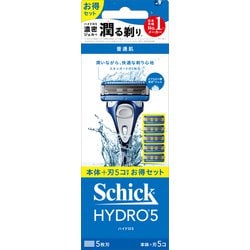 ハイドロ5ベーシック コンボパック ホルダー 刃付き＋替刃4コ