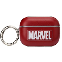 AirPods Pro（Pro 2/第1世代）用 PUレザーケース MARVEL ロゴ PG-DAPP2LP06MVL