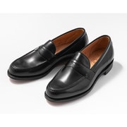 HUDSON BK 8.5 [正規品 コインローファー HUDSON BLACK CALF 8.5F（日本サイズ：約27.5cm）]
