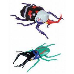 自由研究シリーズ No.251 マジンガーZ VS デビルマン編 カブトムシ マジンガーZver. VSクワガタムシ デビルマンver. [組立式プラスチックモデル ノンスケール]