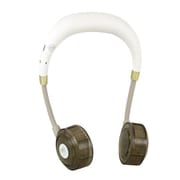 首掛け扇風機(ネックファン) Wfan(ダブルファン) ハンズフリー ヨガシロッコ クリア USB充電式 風量5段階 グレージュ DFYS231GB