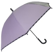 子供用傘 OUTDOOR PRODUCTS 55cm 無地ロゴ パイピング ジャンプ式 1コマ透明 パープル 10002502