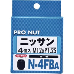 N-4FBA [プロナット 袋タイプ 4個入 ブラック]
