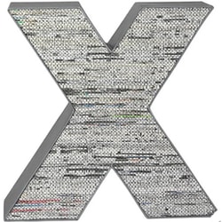 Display Letter X 0134-106