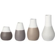 0134-732 [Mini pastel vases Setof4 GY]