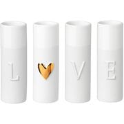 0134-741 [Love Mini vases Set of 4pcs]