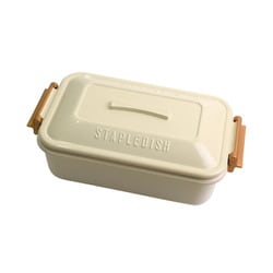 ステイプル 抗菌タイトランチ1段 600ml ベージュ PCA377006