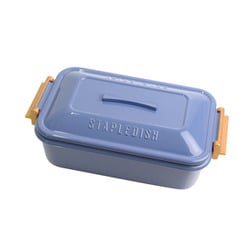 ステイプル 抗菌タイトランチ1段 600ml ブルー PCA377044