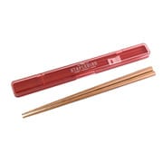 ステイプル 抗菌スリム箸＆ケース 20 レッド PCA377228