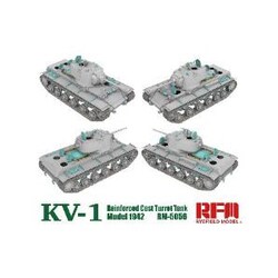 プラモデル　1/35 KV-1 Mod.1942 装甲強化型鋳造砲塔搭載型 w/可動式履帯 [RFM5056] KV-1 Mod.1942 装甲強化型鋳造砲塔搭載型 w/可動式履帯