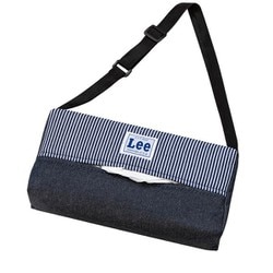 7414-05BL [ファンシー Leeヒッコリー ティッシュカバー 25×12cm ブルー]