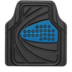6449-48BL [カーマット デザインラバーマット リア/フロントSS兼用1枚入り 45×48cm ブルー]