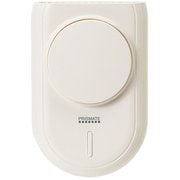充電式ハンズフリー3WAYファン 首掛けタイプ 風量切替3段階 オフホワイト PR-F080-OW