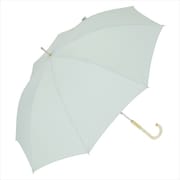 長傘 婦人用 晴雨兼用 Peach drop(ピーチドロップ)60 60cm 手開き式 グラスファイバー骨(親骨) UVカット加工 超はっ水 安全ろくろ グリーン 16595