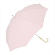長傘 婦人用 晴雨兼用 Peach drop(ピーチドロップ)60 60cm 手開き式 グラスファイバー骨(親骨) UVカット加工 超はっ水 安全ろくろ ピンク 16596