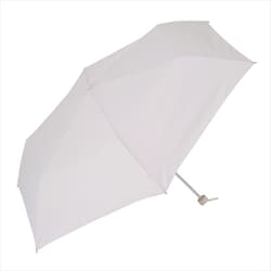 折りたたみ傘 婦人用 晴雨兼用 Peach drop（ピーチドロップ）耐風ミニ55 55cm 手開き式 グラスファイバー骨（親骨） UVカット加工 超はっ水 耐風仕様 安全ろくろ オフホワイト 16604