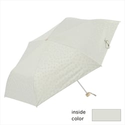 折りたたみ傘 晴雨兼用 遮光アニマルミニ55 55cm 手開き式 UVカット加工 遮光 遮熱 安全ろくろ オフホワイト 23663