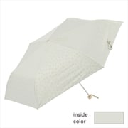 折りたたみ傘 晴雨兼用 遮光アニマルミニ55 55cm 手開き式 UVカット加工 遮光 遮熱 安全ろくろ オフホワイト 23663