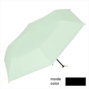 日傘 折傘 晴雨兼用 遮光スレンダーミニ55 55cm 手開き式 UVカット加工 遮光 遮熱 スレンダー グリーン 23884