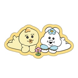 Amazon.co.jp: んぽちゃむ きらきら ステッカー 4枚セット