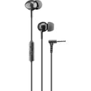 AUINEARK [VOICE IN-EAR iPhoneスマホ用 3.5mm対応 カナル型マイク付イヤホン 黒]