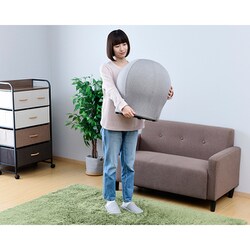 【新品未使用品！】山善　バランススツール　マッシュ　グレー バランススツール HBS-5S(GY) グレー 55cm バランススツール マッシュ