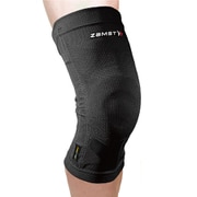 ZK-MOTION 左右兼用 381603 ブラック Lサイズ(ヒザ上10センチの太さ：44～48cm) 1枚入り [フィットネス サポーター 膝用]