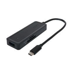 USB3.2 Gen2対応USBハブ 4ポート Type-Cタイプ USB2.0カードリーダー搭載 ブラック USH-10G2C/BK