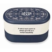 Native Heart ファミリーランチ バンダナ 弁当箱 3000ml 入れ子 ピクニック インディゴ