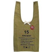 ANCIENT ユーティリティバッグ 15 2WAY ショッピングバッグ 薄手 コンパクト エコバッグ カーキ