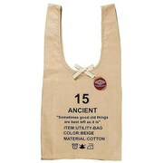 ANCIENT ユーティリティバッグ 15 2WAY ショッピングバッグ 薄手 コンパクト エコバッグ ベージュ