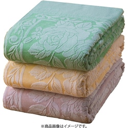 今治産ジャカード織タオルケット（フラワースター） ピンク FLa2989240
