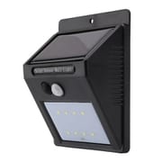 ソーラー充電式センサーライト4個組 ブラック FLa29750