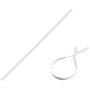137371 [緑十字 ビニールタイ 白 金具37（白） 4mm幅×150mm 100本組 エンビ+鉄線]